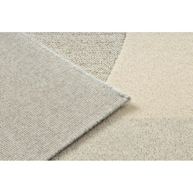 Teppich FLUX 461.7.AE120 Wollmischung OSTA - Geometrisch, strukturell, Loftstil Beige / Grau