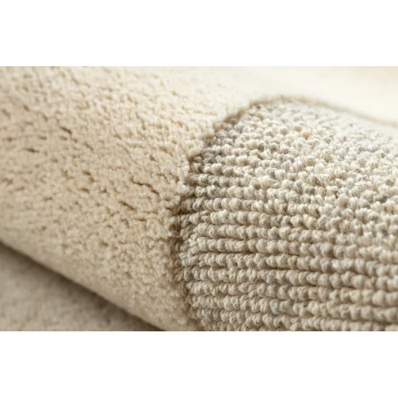 Teppich FLUX 461.7.AE120 Wollmischung OSTA - Geometrisch, strukturell, Loftstil Beige / Grau