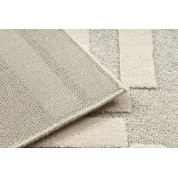 Teppich FLUX 461.95.AE110 Wollmischung OSTA - Geometrisch, strukturell, Loft-Stil creme / beige