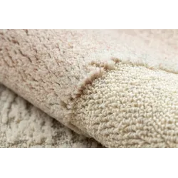 Teppich FLUX 461.43.AE200 Wollmischung OSTA - Geometrisch, strukturell, Loft-Stil creme / rosa
