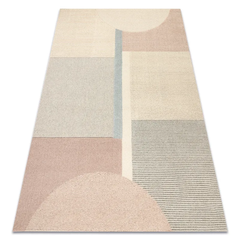 Teppich FLUX 461.1.AE990 Wollmischung OSTA - Geometrisch, strukturell, Loft-Stil creme / beige