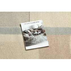Teppich FLUX 461.1.AE990 Wollmischung OSTA - Geometrisch, strukturell, Loft-Stil creme / beige