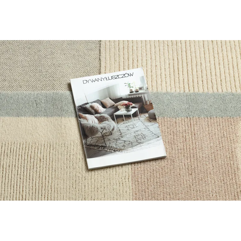 Teppich FLUX 461.1.AE990 Wollmischung OSTA - Geometrisch, strukturell, Loft-Stil creme / beige