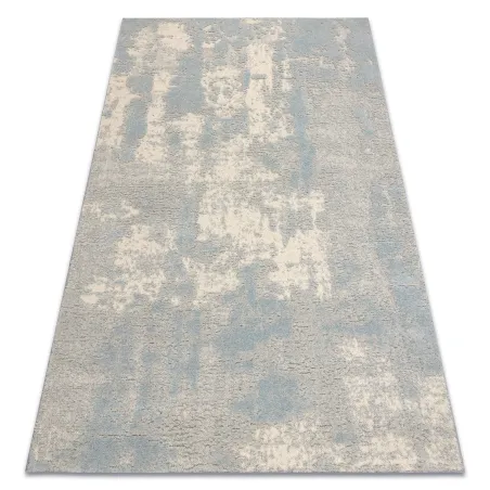 Teppich FLUX 461.2.AE500 Wollmischung OSTA - Abstraktion, strukturell, Loft-Stil creme / blau