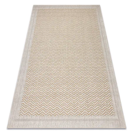 Sisal Teppich ORIGI 3739 in creme und beige, flachgewebt