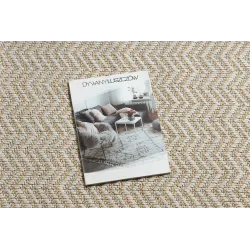 Moderner Teppich in creme und beige, perfekt für Wohnräume
