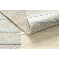 Teppich FLUX 461.3.AE120 Wollmischung OSTA - Linien, strukturell, Loft-Stil grau / blau