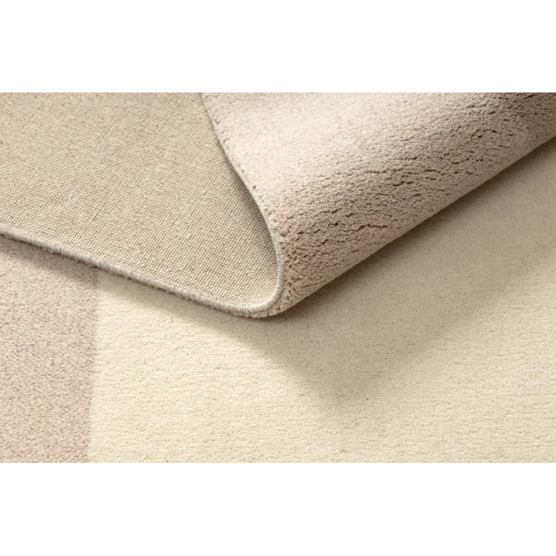Teppich FLUX 461.7.AE200 Wollmischung OSTA - Geometrisch, strukturell, Loft-Stil beige / rosa