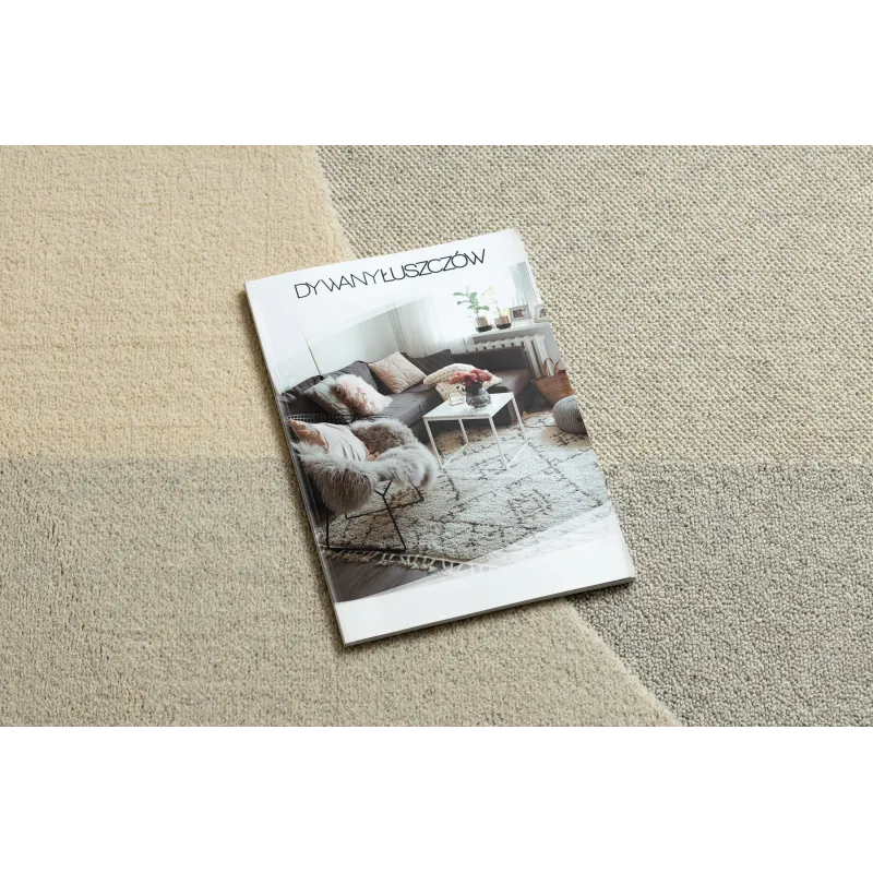 Teppich FLUX 461.7.AE990 Wolle OSTA - Geometrisch, strukturell, Loft Beige / Grau