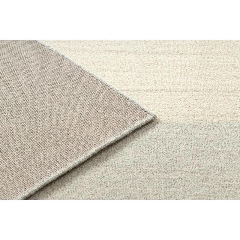 Teppich FLUX 461.7.AE990 Wolle OSTA - Geometrisch, strukturell, Loft Beige / Grau