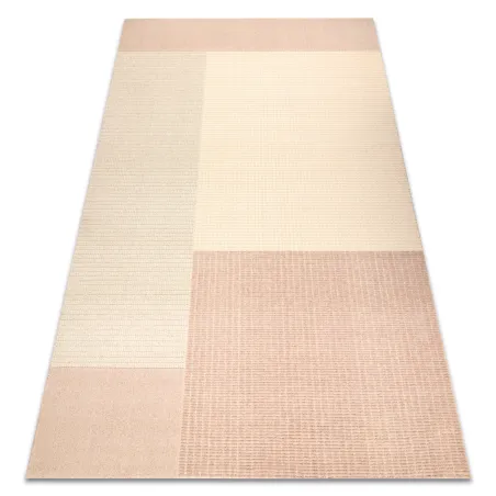 Teppich FLUX 461.9.AE200 Wolle OSTA - Geometrisch, strukturell, Loft Beige / Rosa