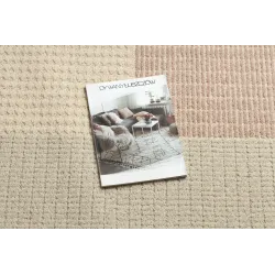 Teppich FLUX 461.9.AE200 Wolle OSTA - Geometrisch, strukturell, Loft Beige / Rosa