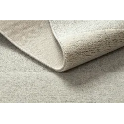 Teppich FLUX 461.12.AE120 Wolle OSTA - Geometrisch, strukturell, Loft Creme / Grau