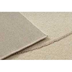 Teppich FLUX 461.14.AE200 Wollmischung OSTA - Geometrisch, strukturell, Loft beige / rosa