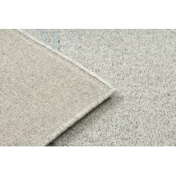 Teppich FLUX 461.14.AE120 Wollmischung OSTA - Geometrisch, strukturiert, Loft Grau / Blau