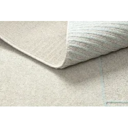 Teppich FLUX 461.14.AE120 Wollmischung OSTA - Geometrisch, strukturiert, Loft Grau / Blau