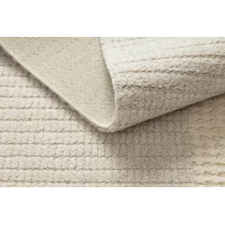 Teppich FLUX 461.9.AE500 Wollmischung OSTA - Geometrisch, strukturiert, Loft Blau / Creme