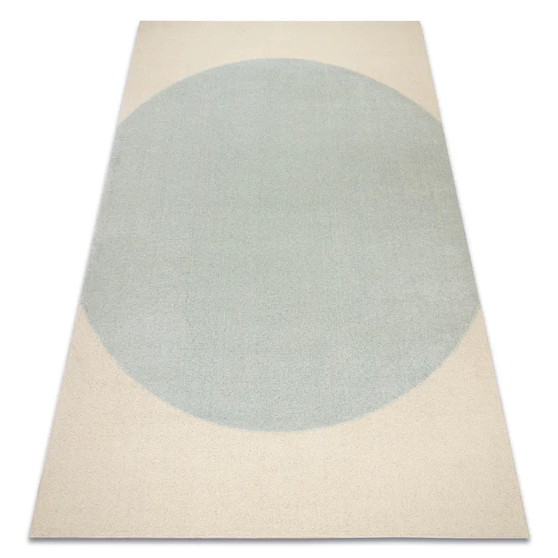 Teppich FLUX 461.10.AE500 Wollmischung OSTA - Geometrisch, strukturell, Loft Blau / Creme