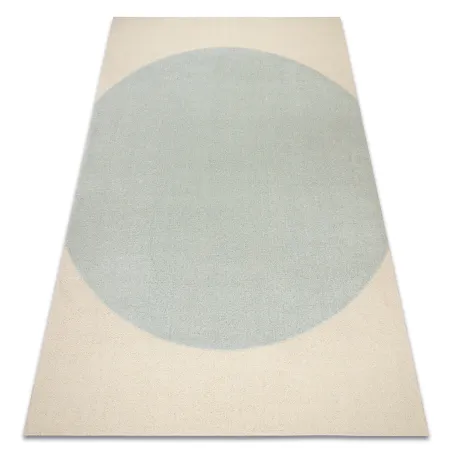 Teppich FLUX 461.10.AE500 Wollmischung OSTA - Geometrisch, strukturell, Loft Blau / Creme