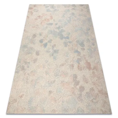 Teppich FLUX 461.60.AE990 Wollmischung OSTA - Abstraktion, strukturell, Loft Creme / Blau