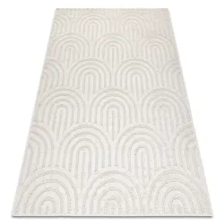 Teppich SANTO SISAL geometrisch weiß - ZWEITKLASSIGES PRODUKT