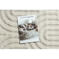Weißer Teppich SANTO aus Sisal, modernes Design, perfekt für Wohnräume