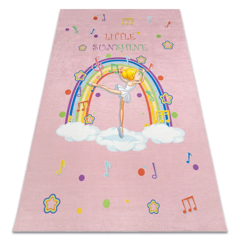 Waschteppich BAMBINO 41870, rosa, rutschfest, ideal für Kinderzimmer