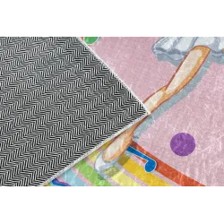 BAMBINO 41870 Teppich, rosa, ideal für Spiel und Entspannung im Kinderzimmer