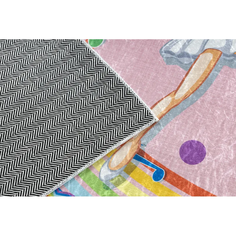 BAMBINO 41870 Teppich, rosa, ideal für Spiel und Entspannung im Kinderzimmer