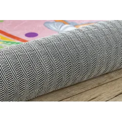 BAMBINO 41870 Teppich, rosa, perfekt für Spiel und Lernen im Kinderzimmer