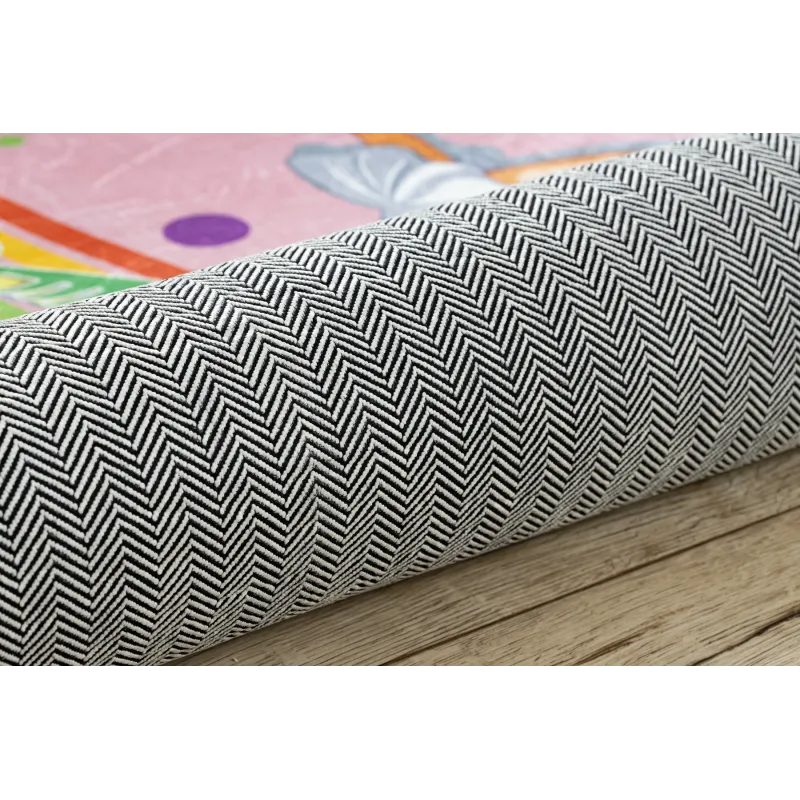 BAMBINO 41870 Teppich, rosa, perfekt für Spiel und Lernen im Kinderzimmer