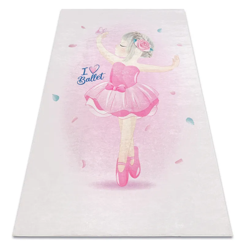 Rosa Kinderteppich BAMBINO 42830, rutschfest, ideal für das Kinderzimmer