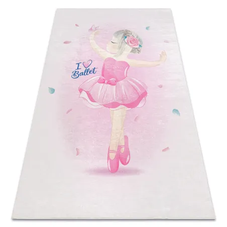 Rosa Kinderteppich BAMBINO 42830, rutschfest, ideal für das Kinderzimmer
