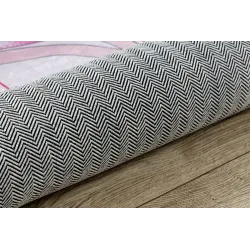 BAMBINO 48060 Spielteppich in Rosa mit Sternen, für das Kinderzimmer geeignet