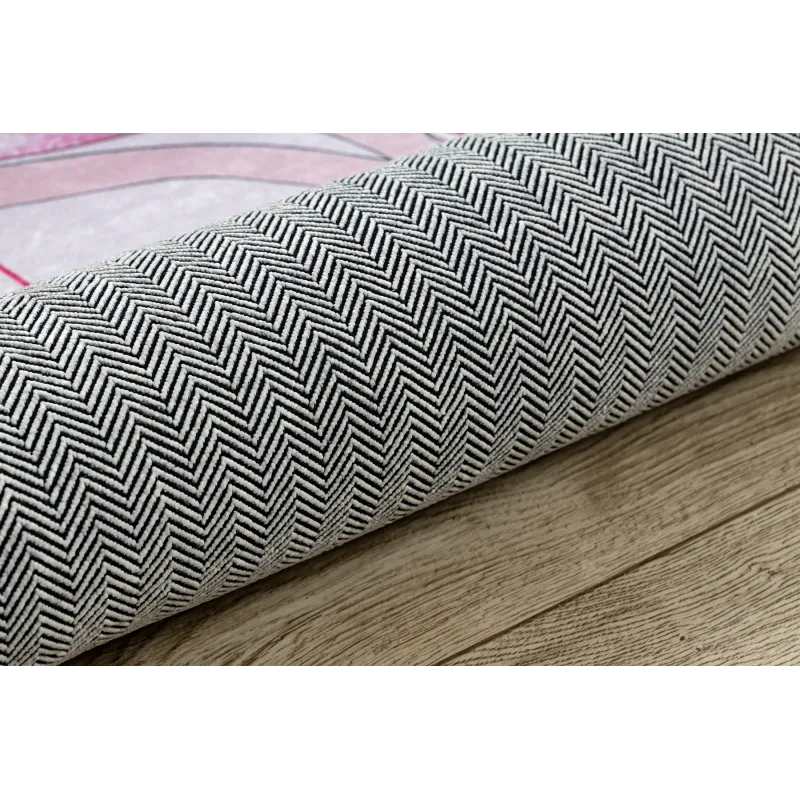 BAMBINO 48060 Spielteppich in Rosa mit Sternen, für das Kinderzimmer geeignet