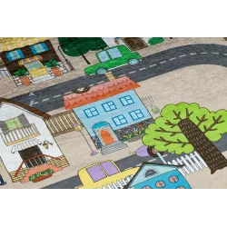 Spielteppich BAMBINO 34600 für das Kinderzimmer in Beige/Grau