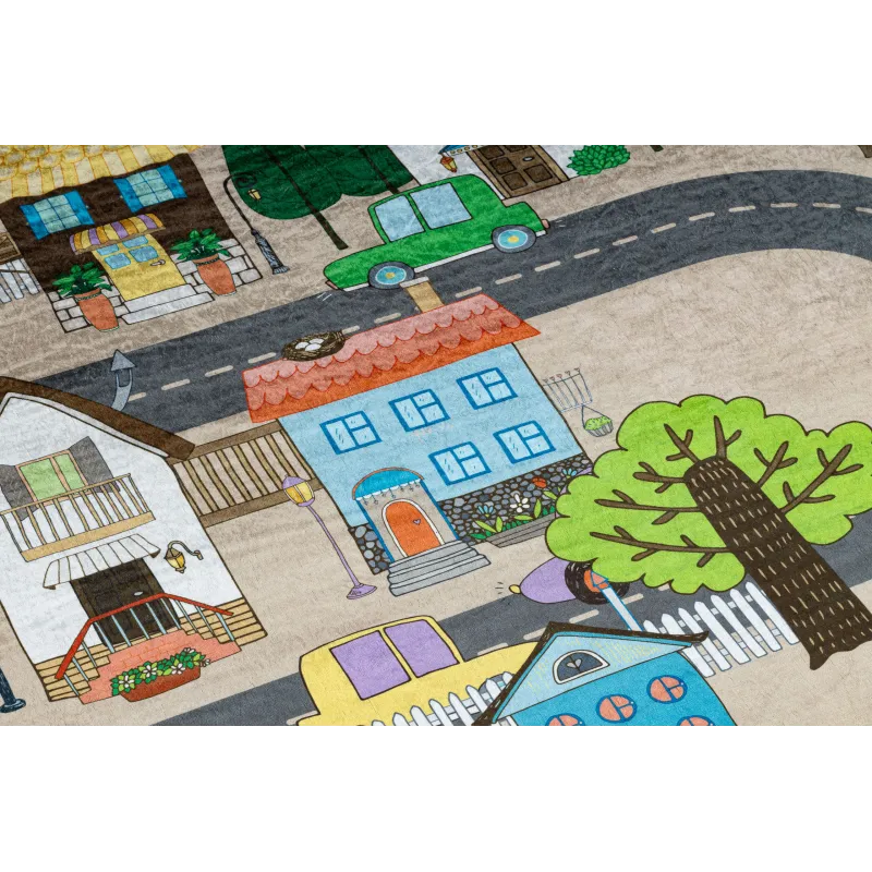 Spielteppich BAMBINO 34600 für das Kinderzimmer in Beige/Grau