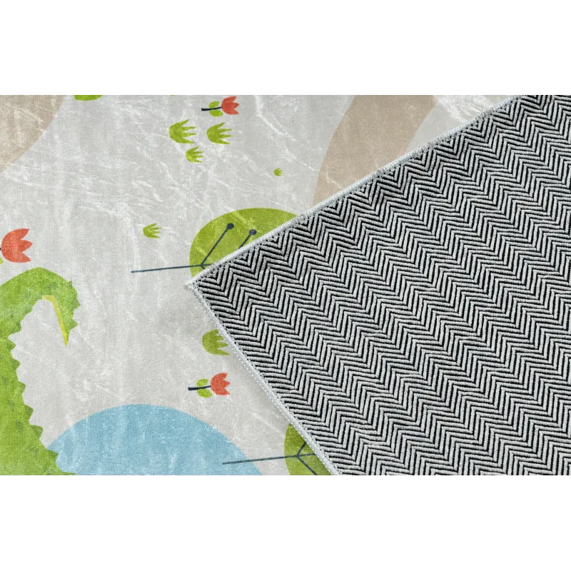 BAMBINO 50230 Teppich in beige und grün, ideal zum Spielen für Kinder
