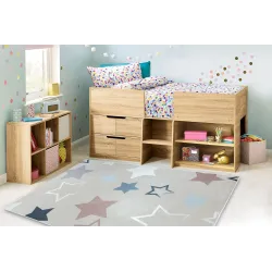 Beige Kinderteppich BAMBINO 48130 mit Sternen, ideal für das Kinderzimmer