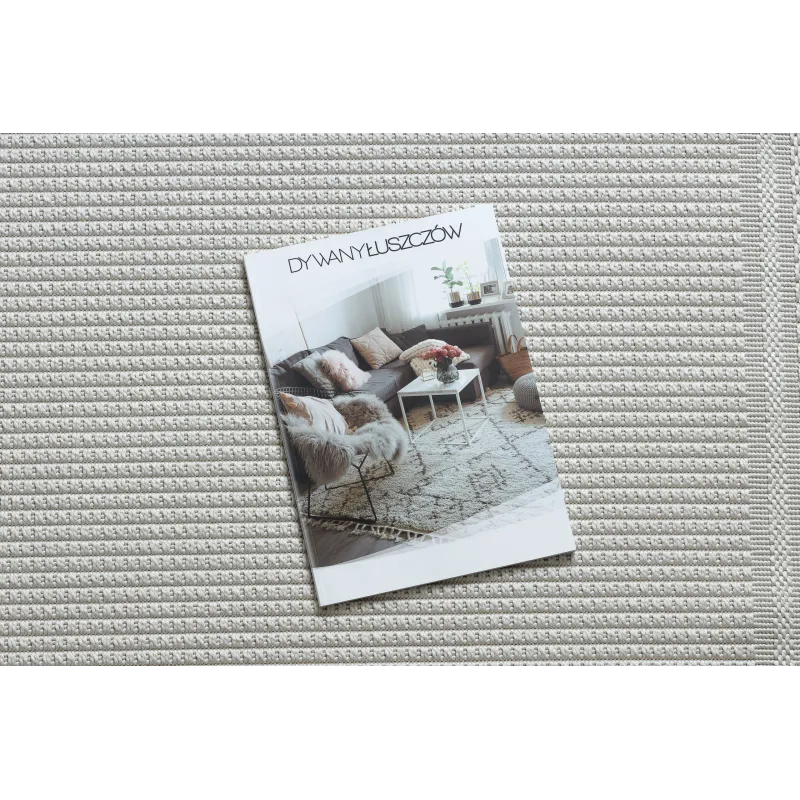 Sisal Teppich TIMO 5979 in Weiß für Garten und Terrasse