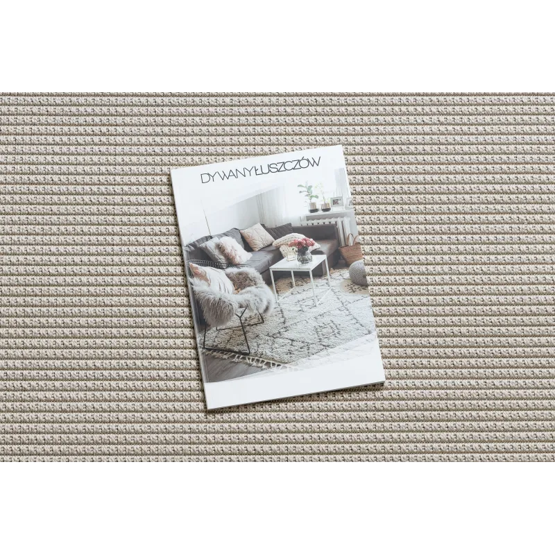 Eleganter beiger SISAL Teppich TIMO 5979 für Gartenbereiche