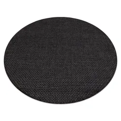 Teppich TIMO 0000 Kreis SISAL draussen schwarz - ZWEITKLASSIGES PRODUKT