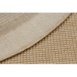 Runder Teppich TIMO 5979 aus natürlichem Sisal für draußen