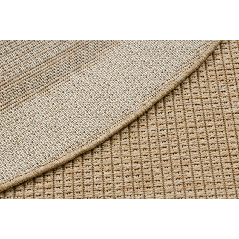 Runder Teppich TIMO 5979 aus natürlichem Sisal für draußen
