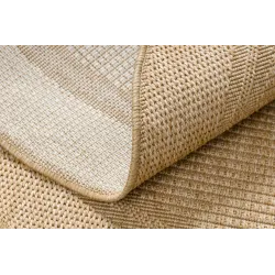 Dunkelbeige Sisal Teppich TIMO 5979 für den Außenbereich