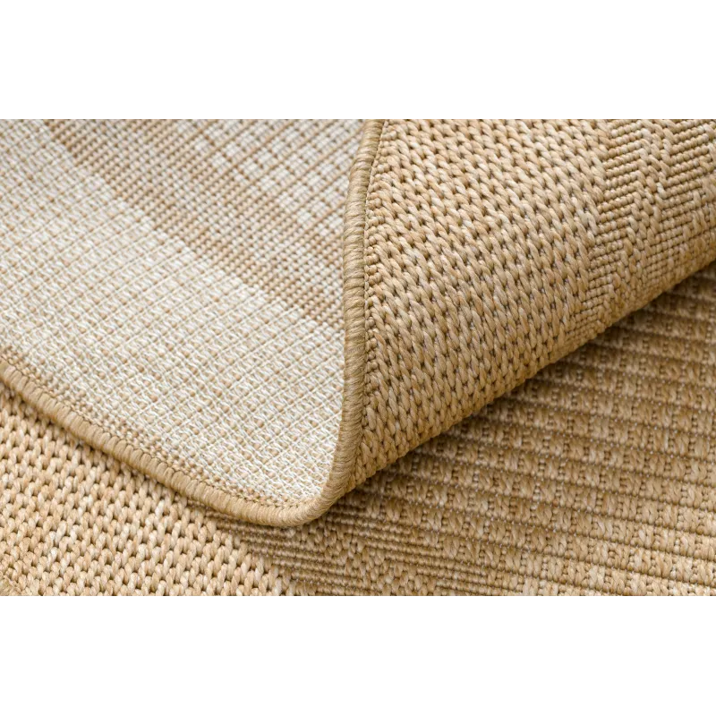 Dunkelbeige Sisal Teppich TIMO 5979 für den Außenbereich