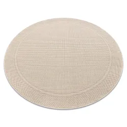 Teppich TIMO Kreis SISAL draussen beige - ZWEITKLASSIGES PRODUKT
