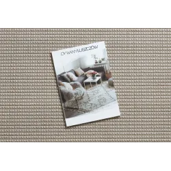 Beiger runder Sisal Teppich TIMO 5979 für Garten oder Terrasse