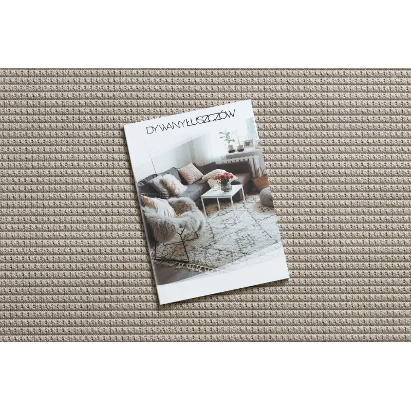 Beiger runder Sisal Teppich TIMO 5979 für Garten oder Terrasse