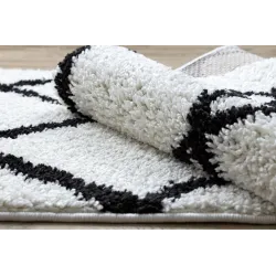 Teppich BERBER CROSS weiß - ideal für das moderne Wohnzimmer